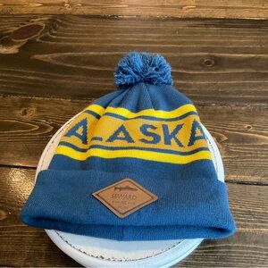 Blue and Yellow Alaska Beanie